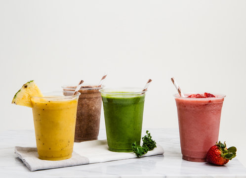 assorted smoothies