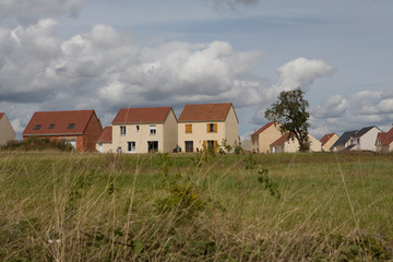 Fototapeta na wymiar Houses landscape