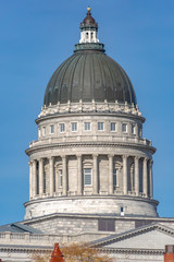 Fototapeta na wymiar Dome of the capital building with blue sky behind