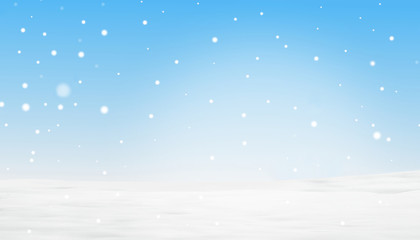 winter snowflakes background 3d illustration