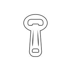 bottle opener icon. Element of Bar for mobile concept and web apps icon. Thin line icon for website design and development, app development