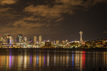 Seattle skyline night shot