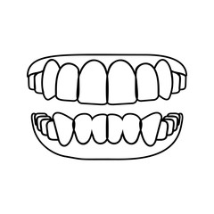 oral cavity icon. Element of Dental for mobile concept and web apps icon. Thin line icon for website design and development, app development