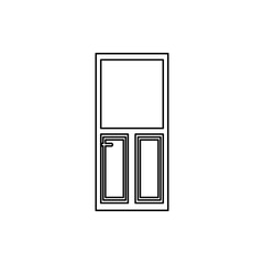 interroom door icon. Element of Door for mobile concept and web apps icon. Thin line icon for website design and development, app development
