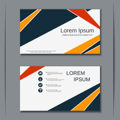 Modern business visiting card vector design template