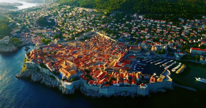 Dubrovnik Croatia Aerial Drone