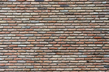 Background old vintage brick wall texture, closeup