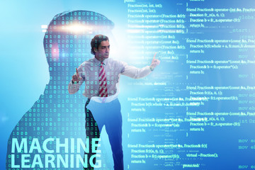 Machine learning concept as modern technology