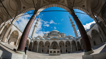 Compound of Sultan Ahmet (Blue Mosque) mosque in Istanbul.