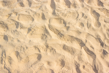 Sand on the beach texture for summer background.