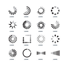 Set Of 16 icons such as Loading, Loading icon