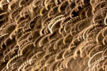 Light painted by moving a camera while shooting at the lighting decoration strobe for the happy holidays festival celebration.