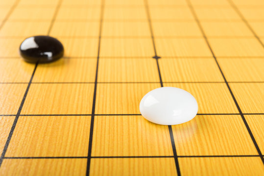studio shot of GO and board close up