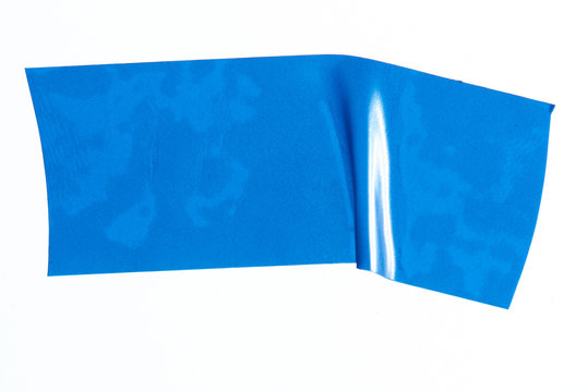 Piece of blue masking tape