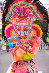 Fototapeta premium Colorful smiling mask of Masskara Festival, Bacolod City, Philippines