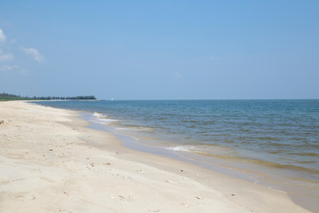 Fototapeta na wymiar Summer Hua Hin Sea in Thailand