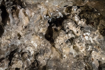 Old broken stalactites.
