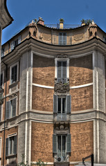 Architecture of the streets of Rome. Italy