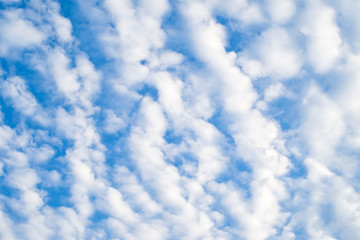 Blue sky with clouds out door landscape background.