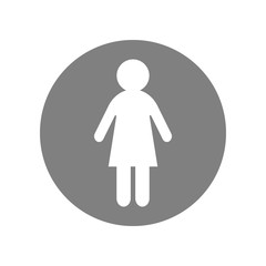 Female icon. Vector.