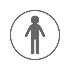Male icon. Vector.