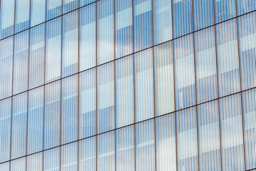 Abstract closeup on office Glass building. Urban or business building concept