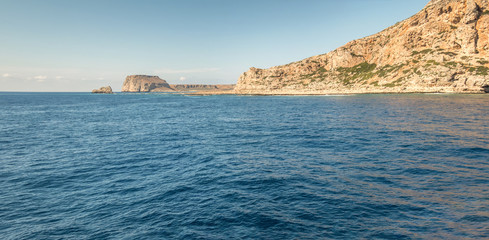 Panorama of  island in Mediterranean in summer