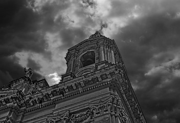 A Belfry in Black and White