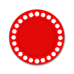 Show light circle red background