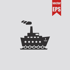 Obraz premium Ship icon.Vector illustration.