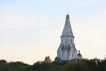 Church of the Ascension, Kolomenskoye at sunset, Moscow