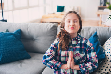 kid girl asking parents to buy toys or gifts, or saying sorry for being naughty