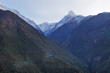 Obraz premium Fish Tail or Mt.Machhapuchhare in Nepal