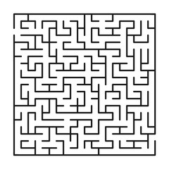 Abstract maze / labyrinth with entry and exit. Vector labyrinth 247.