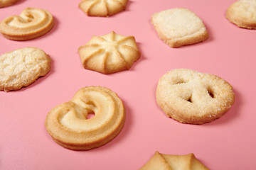 Danish butter cookies texture. 