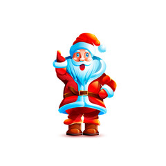 Illustration isolated character santa