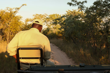Safari Tracking vehicle in a South African game reserve