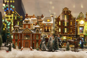 Kid's toy illustrated the Christmas holidays