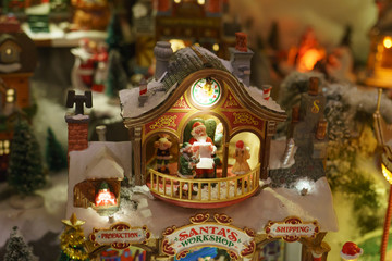 Obraz premium Kid's toy illustrated the Christmas holidays
