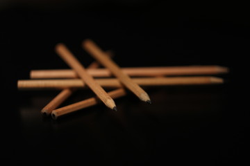 pencils and close-up