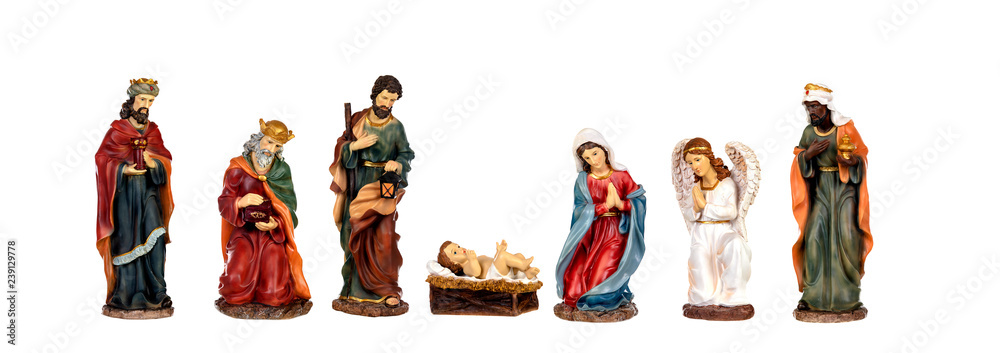 Wall mural Image figures for the Nativity Portal