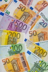 Background of euro Money . Euro cash background.