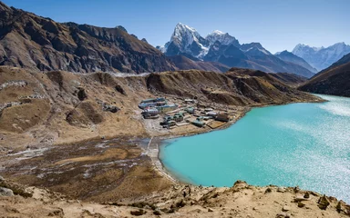 Papier Peint photo autocollant Cho Oyu Gokyo Lake View Himalaya Mountains, Nepal 