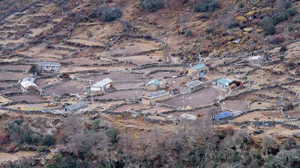 Obraz premium Himalayan village in nepal