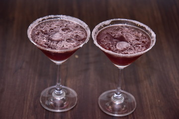 Mocktails with martini vodka