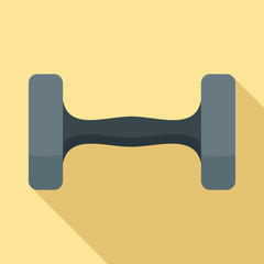 Dumbell icon. Flat illustration of dumbell vector icon for web design