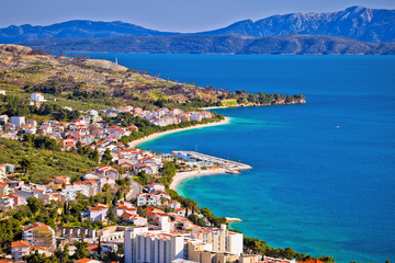 Obraz premium View of Tucepi waterfront in Makarska riviera