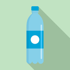 Pure water bottle icon. Flat illustration of pure water bottle vector icon for web design