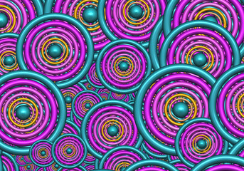 Fototapeta na wymiar colored abstract circles