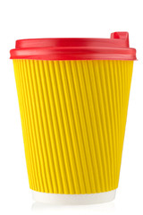 paper cup for coffee isolated